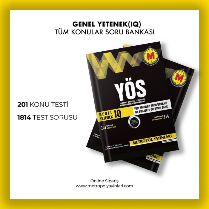 YÖS GENEL YETENEK (IQ) TÜM KONULAR SORU BANKASI