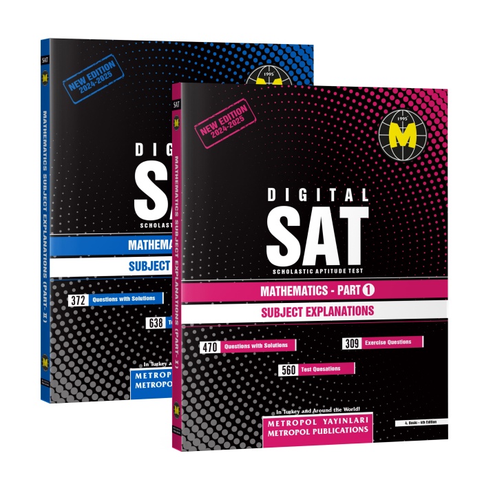 DIGITAL SAT SET-3 (MATHEMATICHS PART 1-2 BOOKS SET)