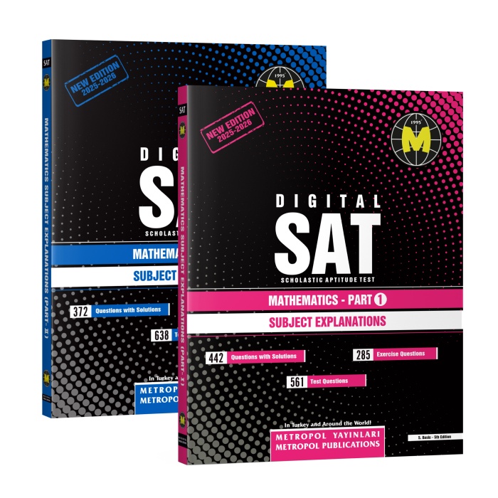 DIGITAL SAT SET-3 (MATHEMATICHS PART 1-2 BOOKS SET)