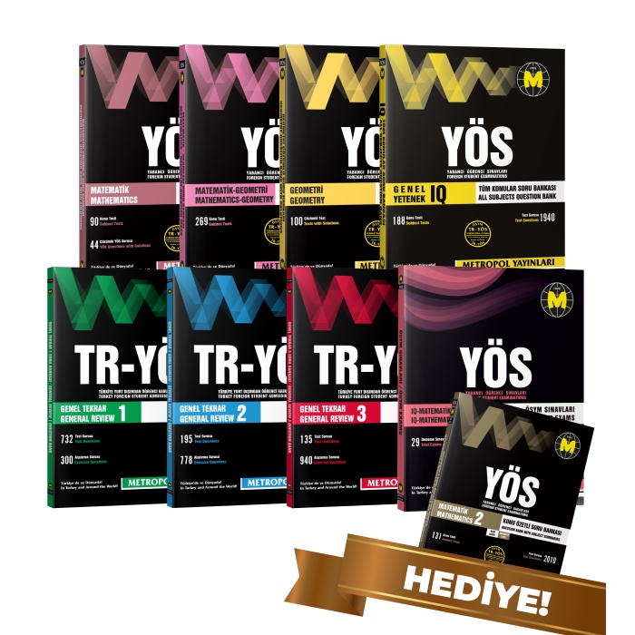 TR-YÖS SET-5 (TÜM DERSLER KARMA SORU BANKASI SETİ)