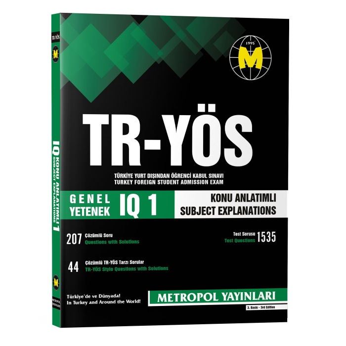TR-YÖS GENEL YETENEK (IQ)-1 (KONU ANLATIMLI-ÖRNEK ÇÖZÜMLÜ)