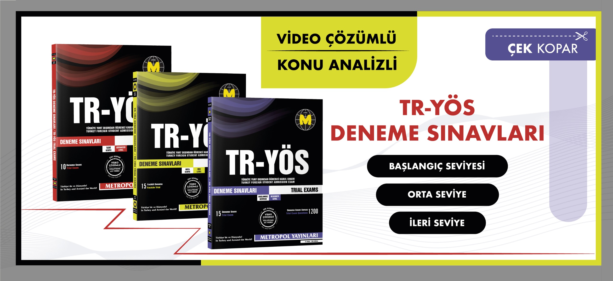 Metropol Yayınları - TR-YÖS Kitapları - DIGITAL SAT