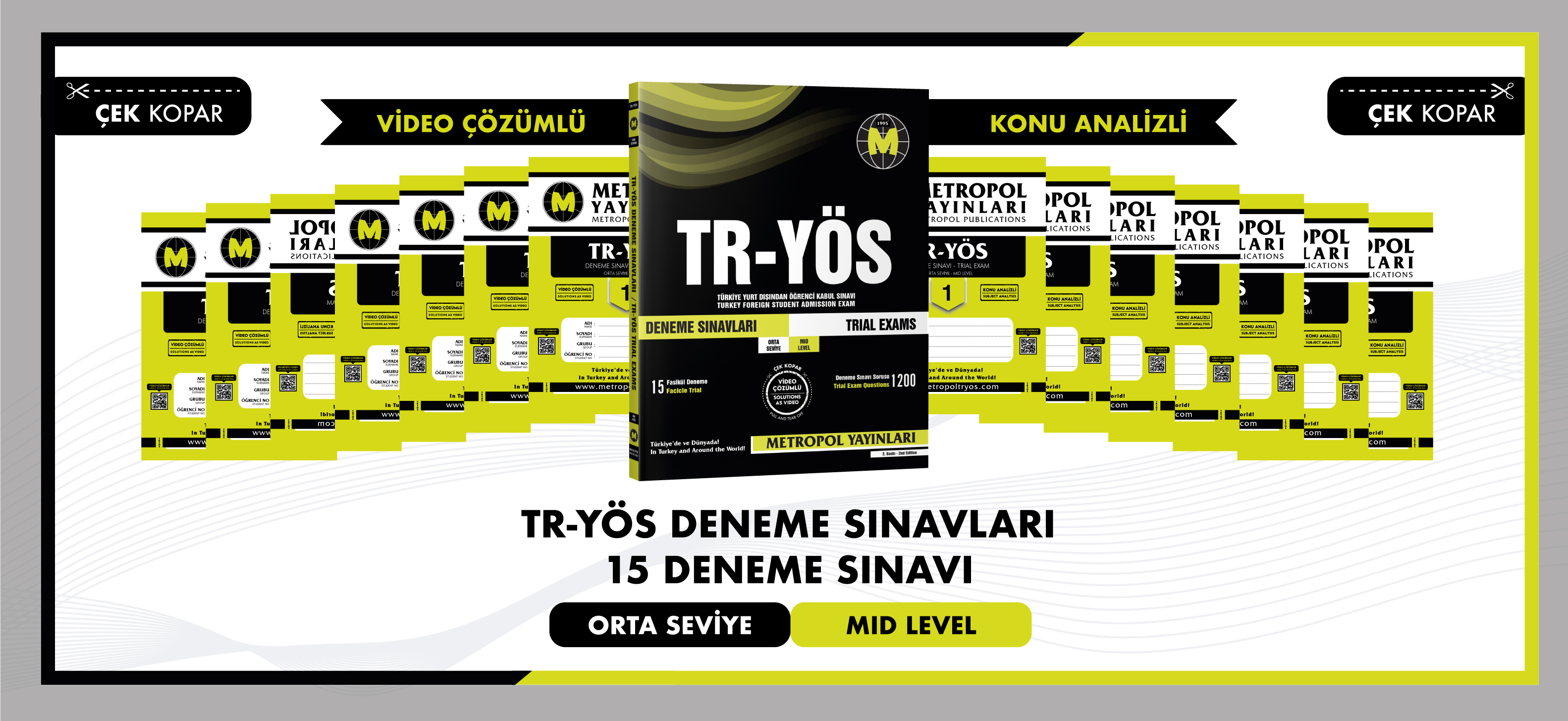 metropol Yös トルコ大学参考書 TR-YÖS Yayınları