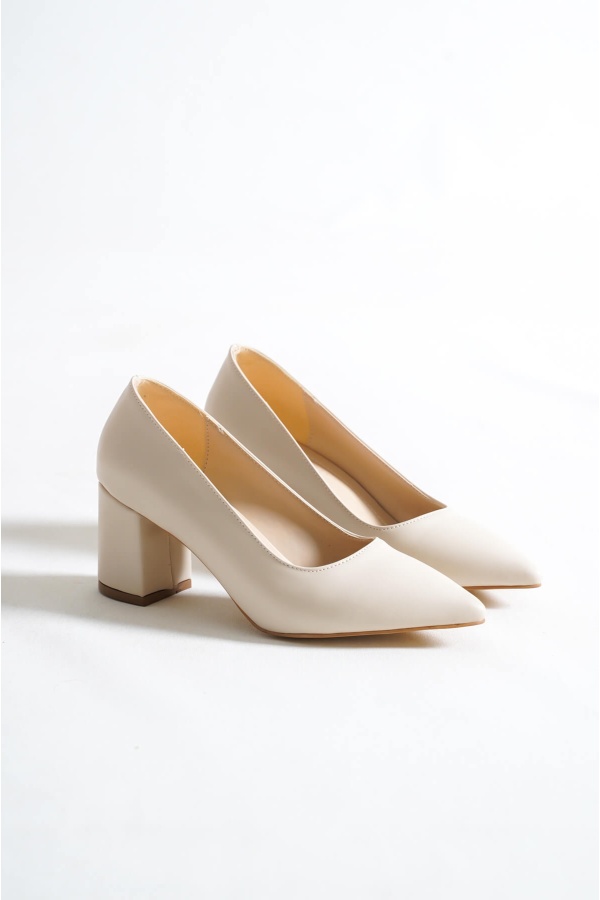 Ten Günlük Kadın Klasik Topuklu Ayakkabı