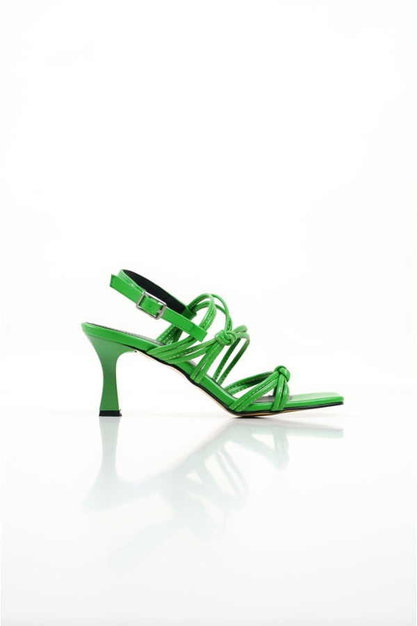 Chile Yeşil Kadın İnce Topuklu Sandalet