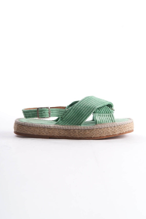 Sult Yeşil Kadın Espadril Günlük Ayakkabı