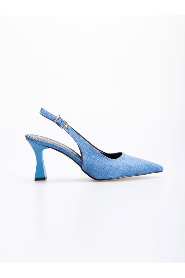 Afra Mavi Kadın Topuklu Ayakkabı