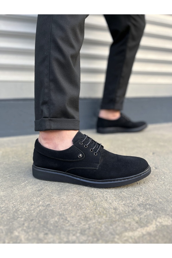 New Clasico Siyah Süet Erkek Casual Ayakkabı