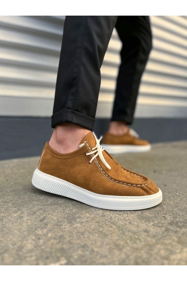 Taba Süet Tornado Bağcıklı Süet Erkek Günlük Spor Klasik Ayakkabı