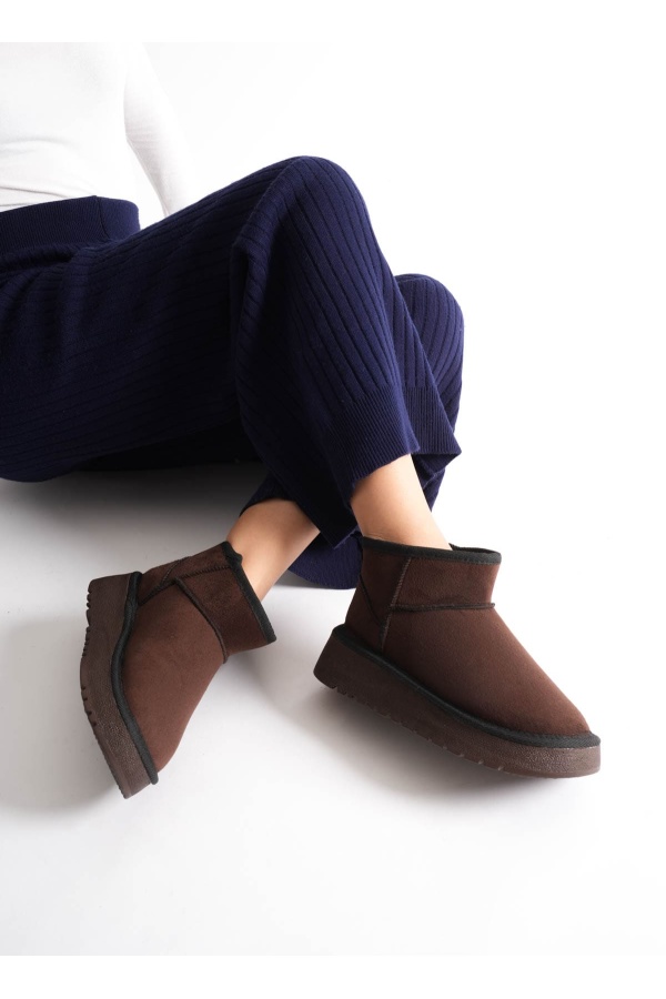 Anila Kadın Acı Kahve Kışlık Kürklü Bot