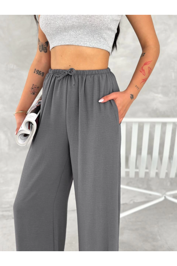 Ayrobin Oversize   Pantalon - Füme -
