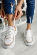 Kadın Spor Ayakkabı -Nude / Beyaz TRY0600C