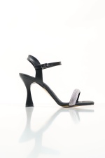 Özel Yüksek Topuklu Kadın Tasarım Taşlı Sandalet