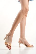 Kelly Nude Kadın Yüksek Topuklu Sandalet