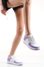 Sung Beyaz Lila Kadın Spor Ayakkabı