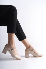 Mele Ten Günlük Kadın Topuklu Ayakkabı