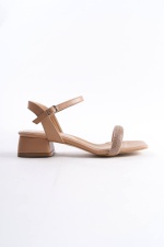 Lemva Nude Kadın Tasarım Sandalet