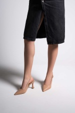 Afra Nude Cilt Kadın Topuklu Ayakkabı