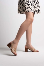 Lares Nude Kadın Topuklu Sandalet