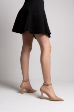 İnca Nude Kadın Yüksek Kadeh Topuklu Ayakkabı