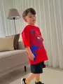 Spider Man Çizgi film Baskılı Alt Üst Erkek Çocuk 2li Takım