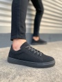 Mode Bağcıklı Siyah Süet Erkek Günlük Sneaker Ayakkabı