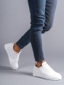 Cool Bağcıklı Cilt Erkek Günlük Spor Klasik Ayakkabı BT Beyaz