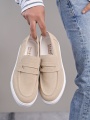Estilo X Bağcıksız Süet Erkek Günlük Spor Klasik Ayakkabı BT - Krem