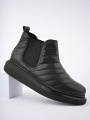 Boston Bağcıksız Cilt Erkek Spor Bot ST Siyah