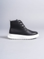 Franca Bağcıklı Cilt Erkek Spor Bot BT Siyah
