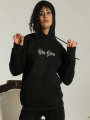 Velmora    Kapşonlu Sweatshirt – Oversize “Other Lives” - Siyah -