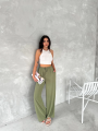 Velmora  Ayrobin Oversize   Pantalon - Mint Yeşili -