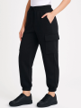 Velmora Siyah Jogger Eşofman Altı Rahat Kalıp, Kargo Cepli, Lastikli Paça, Günlük Spor Pantolon - Siyah