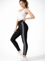 Astera Kadın Siyah Likralı Yan Yıldız Şeritli Tayt