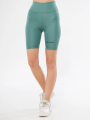 Yüksek Bel Biker Sporcu Şort - Mint Yeşili