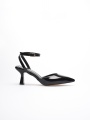 Kadın Siyah Rugan Topuklu Ayakkabı TR03MS02A