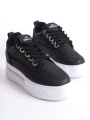 Ecila Siyah Kadın Gizli Topuklu Sneaker