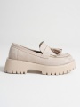 Anim Kadın Günlük Bej Süet Loafer Ayakkabı