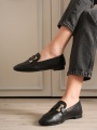 Kadın Siyah Şık Tokalı Günlük Ayakkabı TR27MS05A