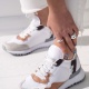 Milena Kadın Spor Ayakkabı Pudra Sneaker