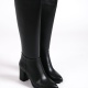 FİORELLA Bağcıksız Fermuarlı Ortopedik Taban Suya ve Soğuğa Dayanıklı Kadın Çizme ST Siyah