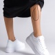 BİANA Bağcıklı Ortopedik Taban Kadın Sneaker Ayakkabı BT Beyaz