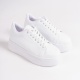 BİANA Bağcıklı Ortopedik Taban Kadın Sneaker Ayakkabı BT Beyaz