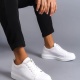 Boost Bağcıklı Cilt Erkek Günlük Sneaker Ayakkabı BT Beyaz