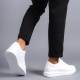 Boost Bağcıklı Cilt Erkek Günlük Sneaker Ayakkabı BT Beyaz