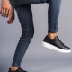 Boost Bağcıklı Cilt Erkek Günlük Sneaker Ayakkabı BT Siyah