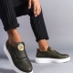 Hippo Bağcıksız Cilt Erkek Günlük Sneaker Ayakkabı BT Haki