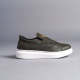 Hippo Bağcıksız Cilt Erkek Günlük Sneaker Ayakkabı BT Haki