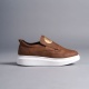 Hippo Bağcıksız Cilt Erkek Günlük Sneaker Ayakkabı BT Taba