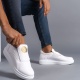 Hippo Bağcıksız Cilt Erkek Günlük Sneaker Ayakkabı BT Beyaz